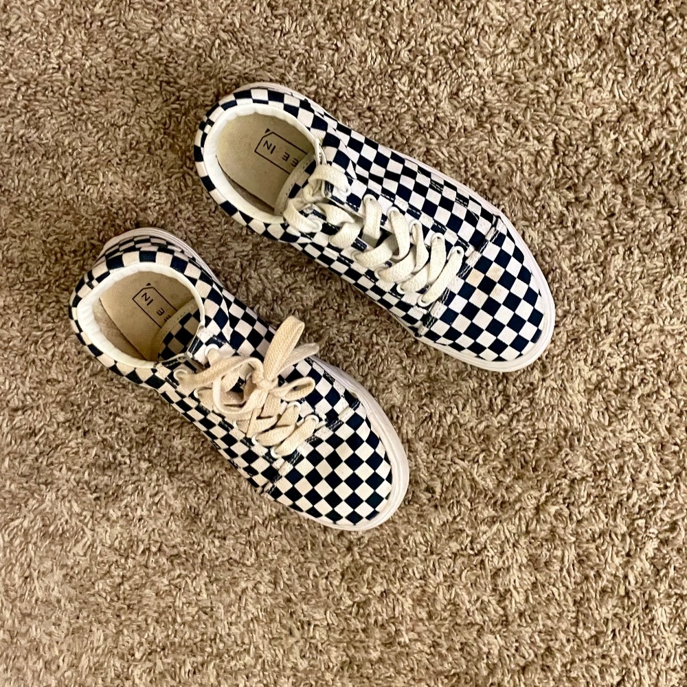 Checkered sneakers